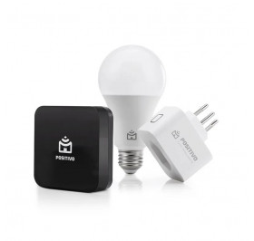 KIT CASA CONECTADA POSITIVO 11165232 BRANCO/PRETO