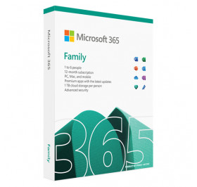 MICROSOFT 365 FAMILY ATE 6 USUARIOS 6GQ-01543 (OFFICE) - ASSINATURA ANUAL