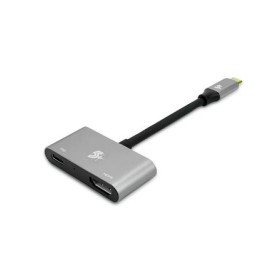 CABO USB-C PARA HDMI FEMEA + USB-C PD 7CM 5+ CINZA ATC-03