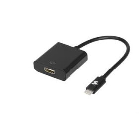 CONVERSOR USB-C PARA HDMI FEMEA 15CM 5+ PRETO 018-7491