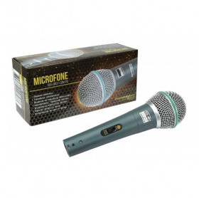 MICROFONE COM FIO P10 SC-0508 CORPO METAL PERFORMANCE SOUND 055-5801