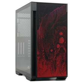 GABINETE ATX GAMER REDRAGON STRAFE INFERNAL DRAGON VIDRO TEMPERADO - S/FONTE