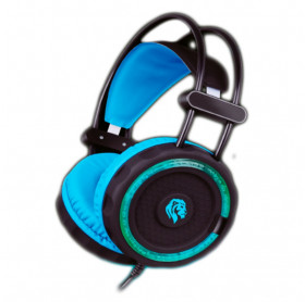 FONE COM MICROFONE GAMER HAYOM P2/USB HF2201 PRETO/AZUL