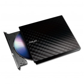 GRAVADOR DVD EXTERNO SLIM ASUS SDRW-08D2S-U 8X DVD 24X CD PRETO