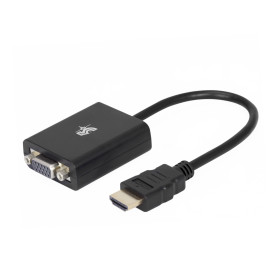 ADAPTADOR HDMI MACHO PARA VGA FEMEA 5+ PRETO 075-0823