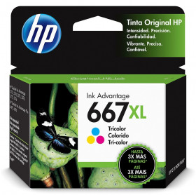 CARTUCHO HP 667XL 8ML TRI-COLOR 3YM80AL 2376/2776/6476