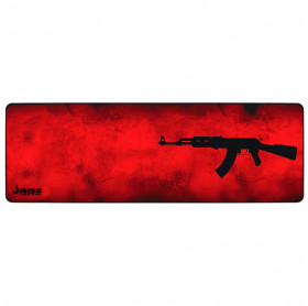 Mouse Pad Gamer Risemode AK47 Estendido Costurado Vermelho RG-MP-06-AKR