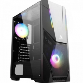 GABINETE ATX GAMER FORTREK BLACK HAWK RGB PRETO LATERAL ACRILICO - SEM FONTE 