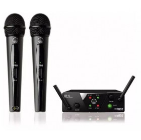 MICROFONE DUPLO S/ FIO AKG WMS40 MINI DUAL MINI2VOC-US25B/D