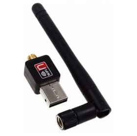 PLACA DE REDE USB 2.0 WIRELESS 802.11N COM ANTENA