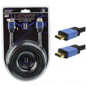 CABO HDMI-M PARA HDMI-M PIX VS.2.0 PLUS 4K 5MT C/FILTRO PTO/AZUL
