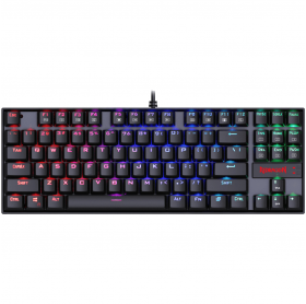 TECLADO USB GAMER REDRAGON KUMARA RGB MECANICO K552RGB-1 PT-BROWN PRETO