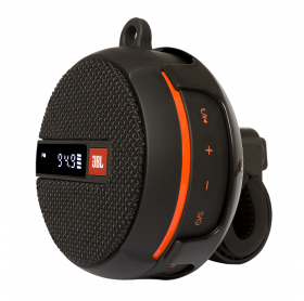 CAIXA DE SOM PORTATIL JBL WIND2 5W BLUETOOTH/FM/MICRO SD PRETA C/SUPORTE P/BIKE