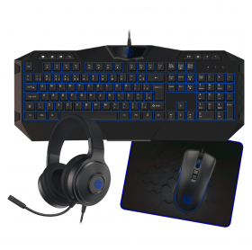 KIT GAMER HOOPSON TPC-067 AZ 4 EM 1 TECLADO/MOUSE/FONE/MOUSE PAD