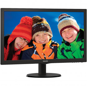 MONITOR LED 21.5 PHILIPS 223V5LHSB2 WIDE VGA/HDMI FULL HD VESA PRETO