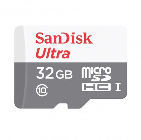 CARTÃO DE MEMORIA 32GB SANDISK ULTRA MICRO SDHC UHS-I SDSQUNS-032G-GN3MA 80MB/S