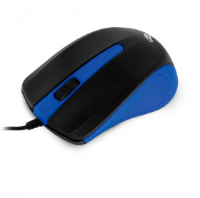 MOUSE USB MS-20BL C3 TECH OPTICO 1000 DPI PRETO/AZUL