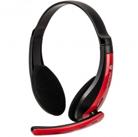 FONE C/ MICROFONE GAMER FORTREK SPIDER VENOM SHS701 PRETO/VERMELHO PC/XBOX 360 