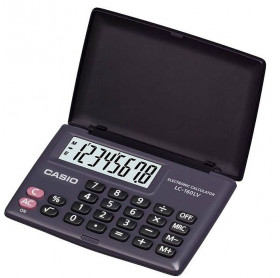 CALCULADORA DE BOLSO 8 DIGITOS PRETA CASIO LC-160LV-BK-S4-DP   