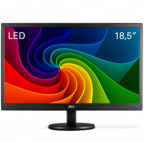 MONITOR LED 18.5 AOC WIDESCREEM VGA PRETO E970SWNL                              