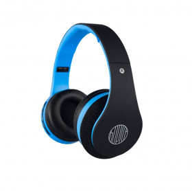 FONE MICROFONE HOOPSON F-038P BLUETOOTH FM MICRO SD PRETO/AZUL DOBRAVEL 