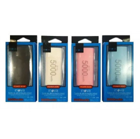 BATERIA PORTATIL 5000MAH USB INOVA EN-070 - CORES  