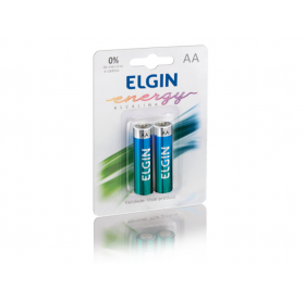 PILHA ALCALINA ELGIN ENERGY AA C/2 LR6 1.5V BLISTER 82152