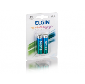 PILHA ALCALINA ELGIN ENERGY AA C/2 LR6 1.5V 82152
