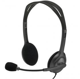 Headset Logitech H111 com Microfone P3 Preto