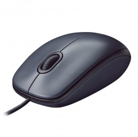 MOUSE USB M100 LOGITECH 1000 DPI PRETO/CINZA 910-001601