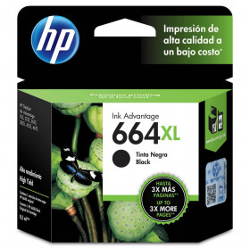 CARTUCHO HP 664XL 8.5ML F6V31AB PRETO 1115/2136/3636/3836/4536/4676