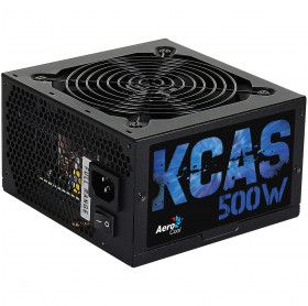 FONTE ATX 500W REAL AEROCOOL KCAS 80 PLUS BRONZE APFC PRETA S/CABO