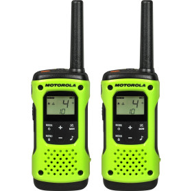 RADIO COMUNICADOR MOTOROLA T600BR PAR H2O VERDE/PTO 35KM 26 CANAIS