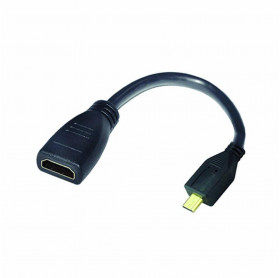 CABO ADAPTADOR ARGOM ARG-CB-0054 MICRO HDMI MACHO PARA HDMI FEMEA 15CM 