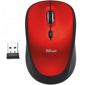 MOUSE SEM FIO TRUST 19522 800/1600DPI VERMELHO 