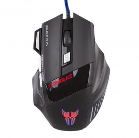 MOUSE USB ARGOM MS42 GAMER COMBATE 3200 DPI ARG-MS-2042BK