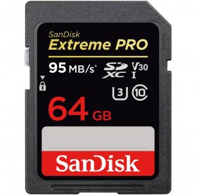 CARTÃO DE MEMORIA 64GB SDXC EXTREME PRO UHS-I 4K SANDISK