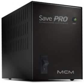 ESTABILIZADOR 300VA MCM SAVE PRO PRETO BIVOLT/115V EST0006      