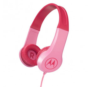 FONE DE OUVIDO C/ MICROFONE P3 MOTOROLA KIDS SQUADS 200 ROSA