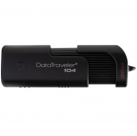 PEN DRIVE 32GB KINGSTON 104 USB 2.0 PRETO DT104/32GB