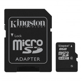 CARTÃO DE MEMORIA 8GB CLASSE 4 MICRO SD C/ ADAPTADOR KINGSTON