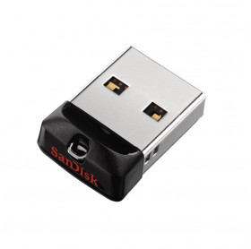 PEN DRIVE 64GB NANO SANDISK CRUZER FIT PRETO SDCZ33-064G-G35