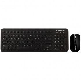 TECLADO E MOUSE SEM FIO PRETO OFFICE GOLDSHIP 1550