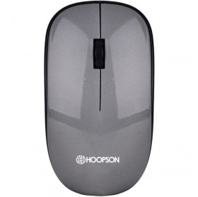 MOUSE MINI SEM FIO HOOPSON MS-040W 1000 DPI PRETO/CINZA - S/PILHA 