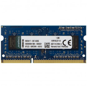 MEMORIA 4GB NOTEBOOK DDR3 1600MHZ KINGSTON LW 1.35V KVR16LS11/4