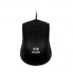 MOUSE USB MS-27BK C3 PLUS OPTICO 1000 DPI PRETO