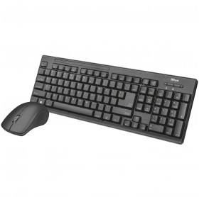 TECLADO E MOUSE SEM FIO TRUST 22542 ZIVA PRETO