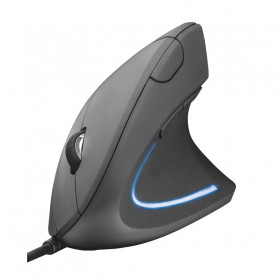 MOUSE USB TRUST 22885 VERTICAL ERGONOMICO 1600DPI PRETO 