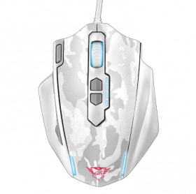 MOUSE USB TRUST 20852 GAMER GTX 155C CALDOR 4000 DPI BRANCO CAMUFALDO 