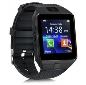 RELOGIO SMARTWATCH PRETO BLUETOOTH MICRO SD CHIP